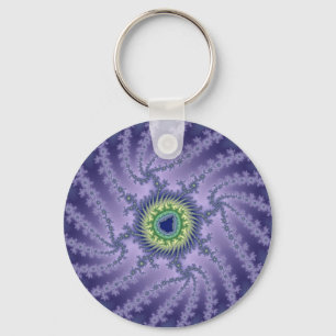 Swirling Eye - Fractal Keychain