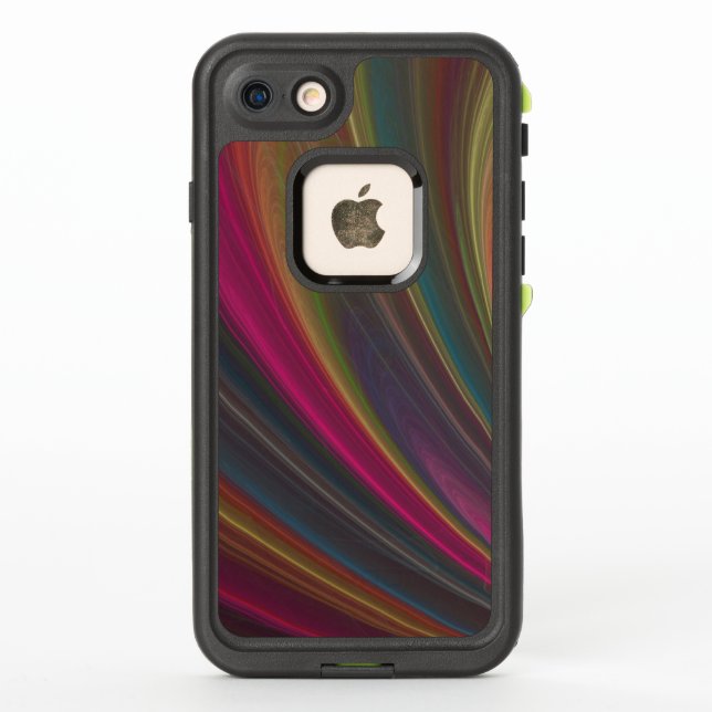 Swirling Fine Rainbow of Colors LifeProof iPhone Case (Back)
