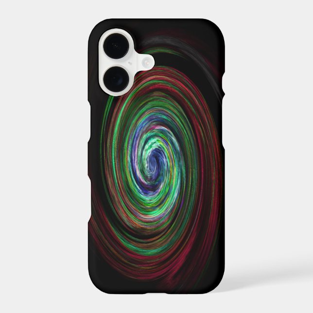 Swirling Galaxy Cool Abstract Black Case-Mate iPhone Case (Back)