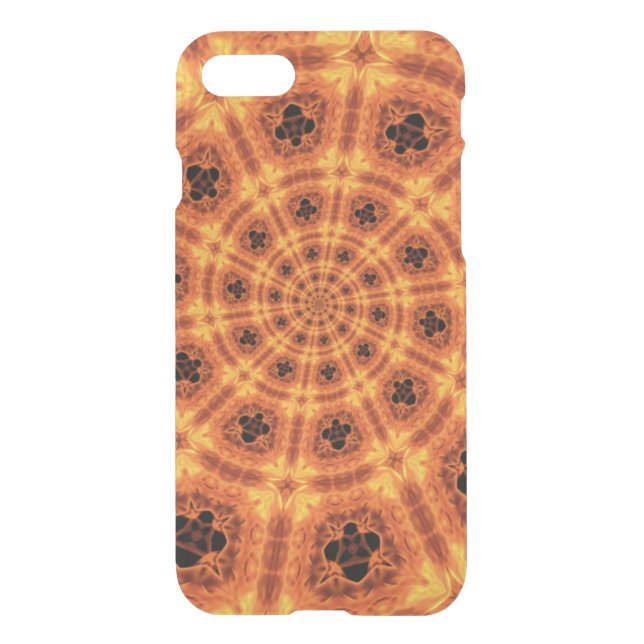 Swirling Gold Clover Pattern Uncommon iPhone Case (Back)
