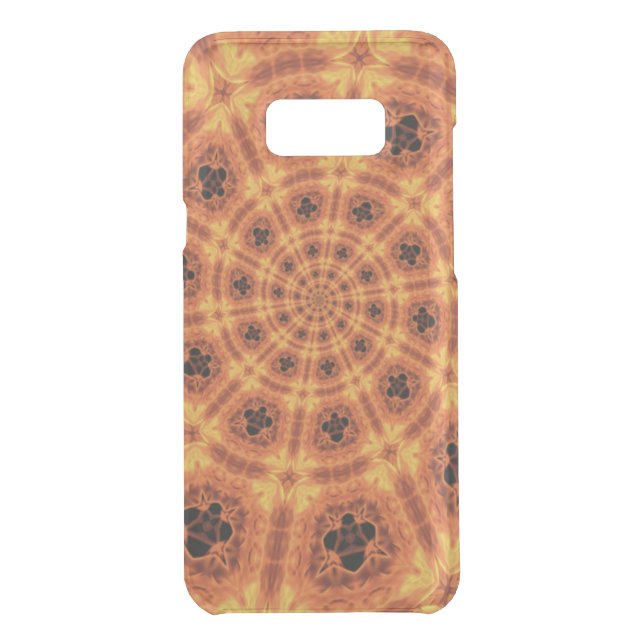 Swirling Gold Clover Pattern Uncommon Samsung Galaxy Case (Back)