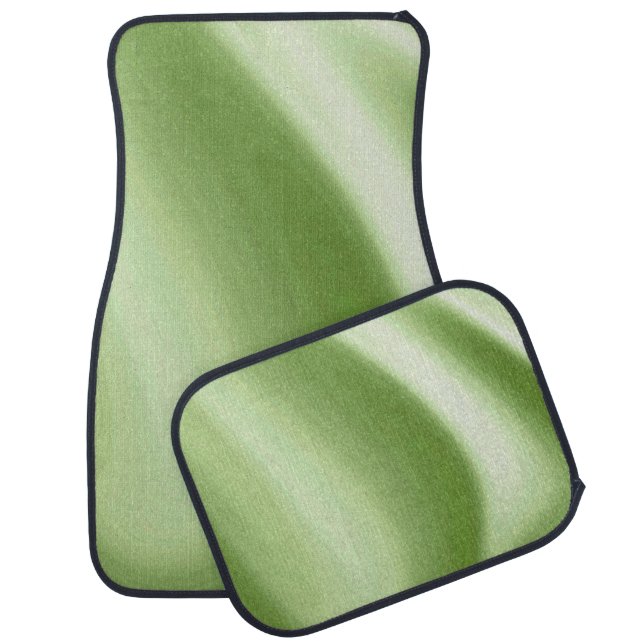 Swirling Green Car Floor Mat (Set)