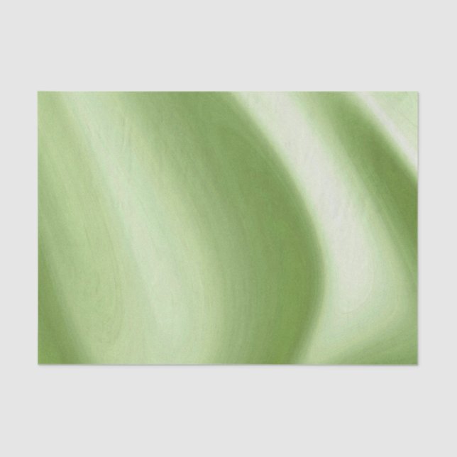 Swirling Green Tissue Paper (Front)