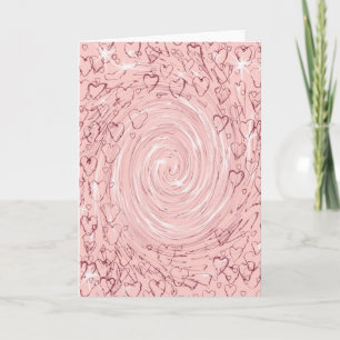 Swirling Hearts card