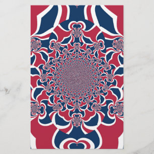 Swirling Kaleidoscope Art Print Stationery