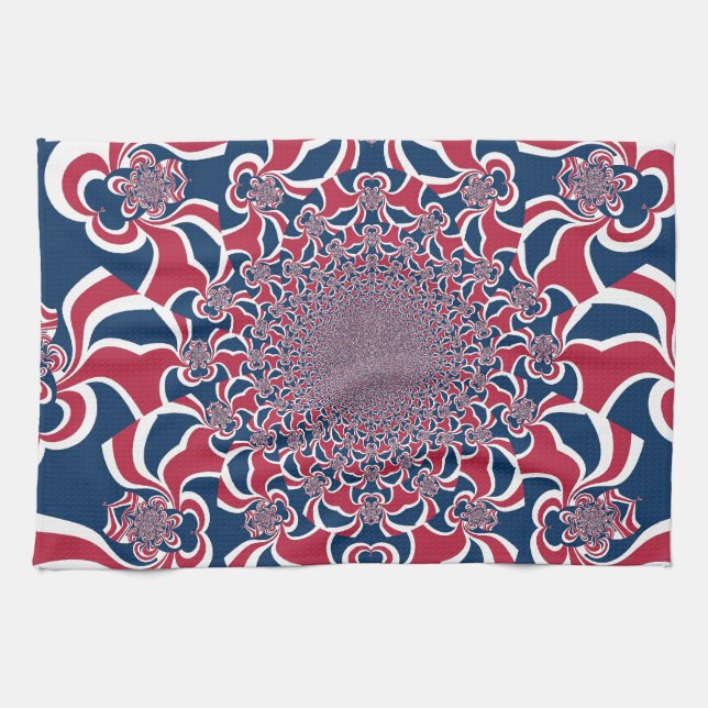 Swirling Kaleidoscope Art Print Towel (Horizontal)