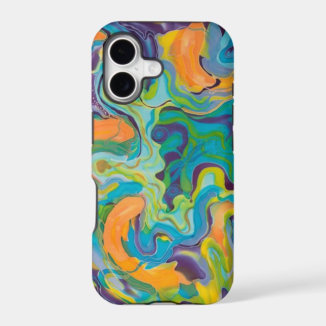 Swirling Koi Iphone Case (Back)