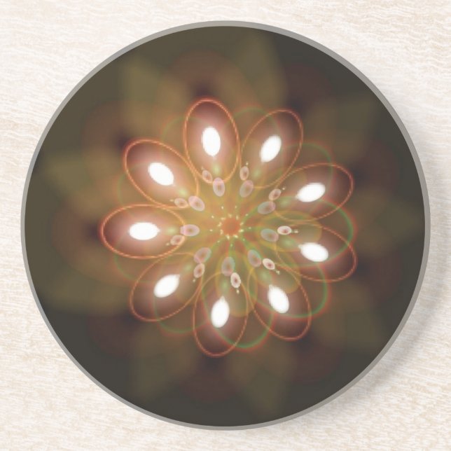 Swirling Light Drink Coaster (Front)