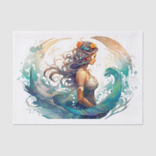 Swirling Magic around Woman Tissue Paper