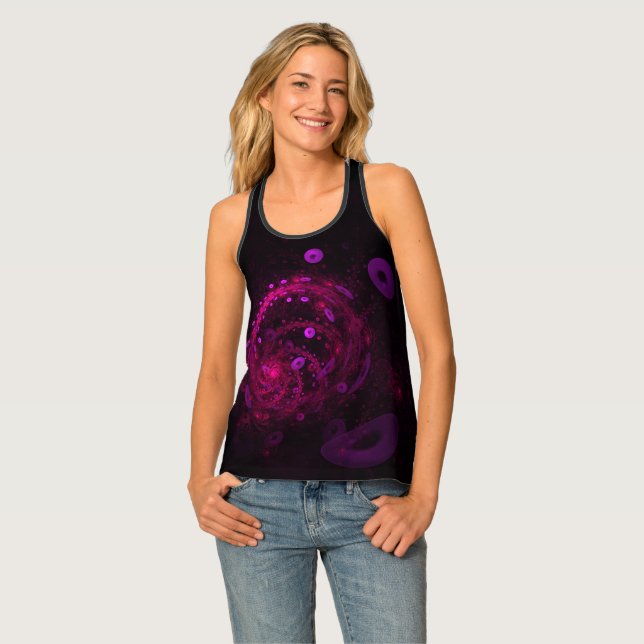 Swirling Octopus Mini Universe Tank Top (Front Full)