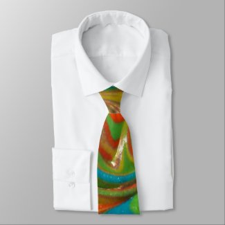 swirling paint neck tie