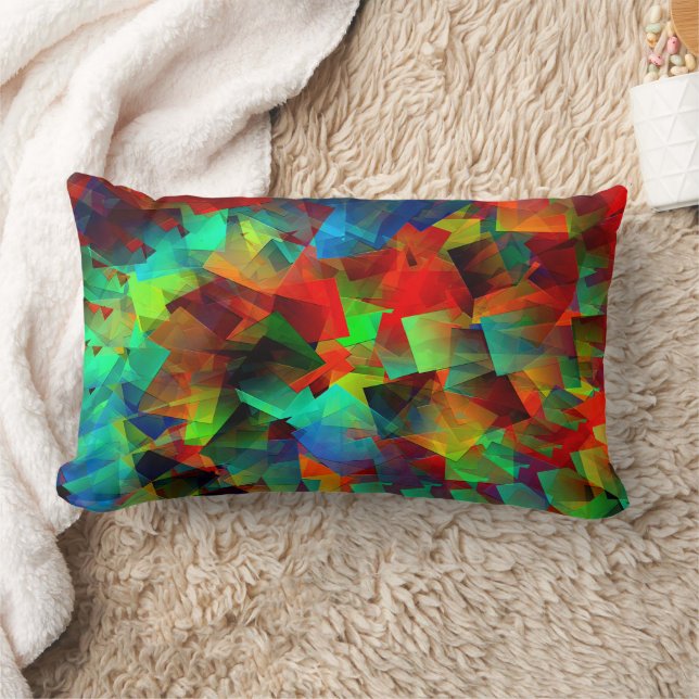 Swirling Party..... Lumbar Pillow (Blanket)