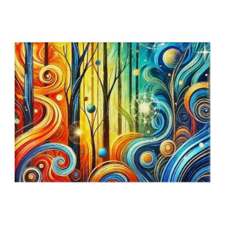 Swirling patterns acrylic print