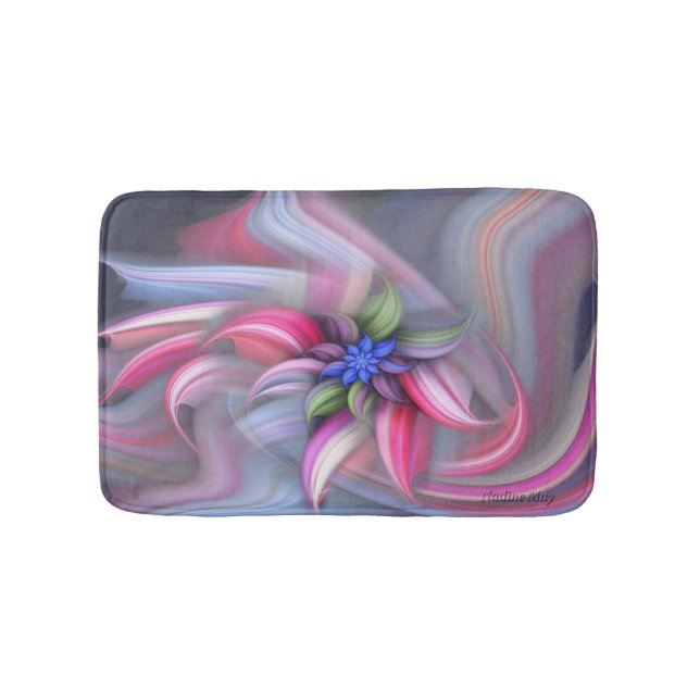 Swirling patterns bathroom mat (Front)