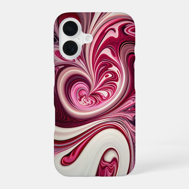 Swirling Pink iPhone Case (Back)