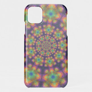 Swirling Purple Green Kaleidoscope Pattern Uncommo iPhone 11 Case