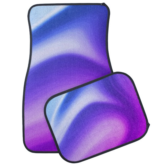 Swirling Purples Car Floor Mat (Set)