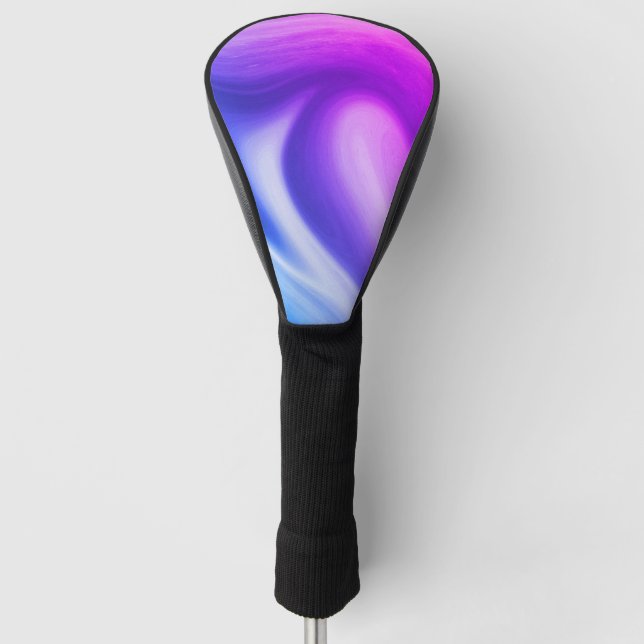Swirling Purples Golf Head Cover (Front)