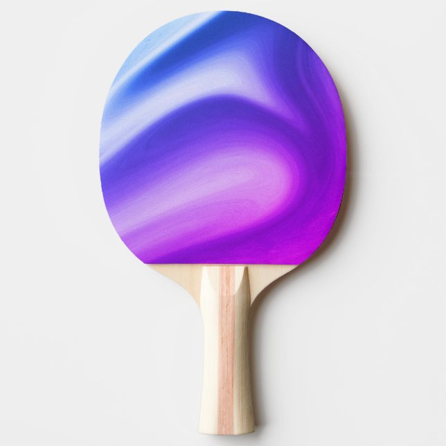Swirling Purples Ping Pong Paddle (Front)