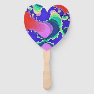 SWIRLING RIVER WATER HAND FAN