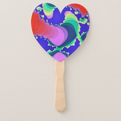 SWIRLING RIVER WATER HAND FAN