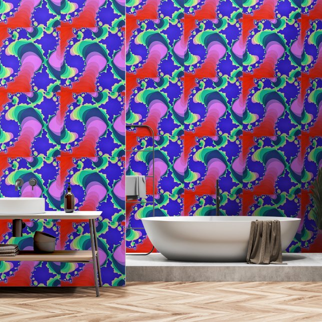 SWIRLING RIVER WATER WALLPAPER  (Bathroom)