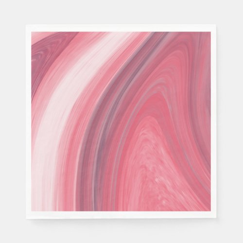 Swirling Shades of Red and Pink Napkins