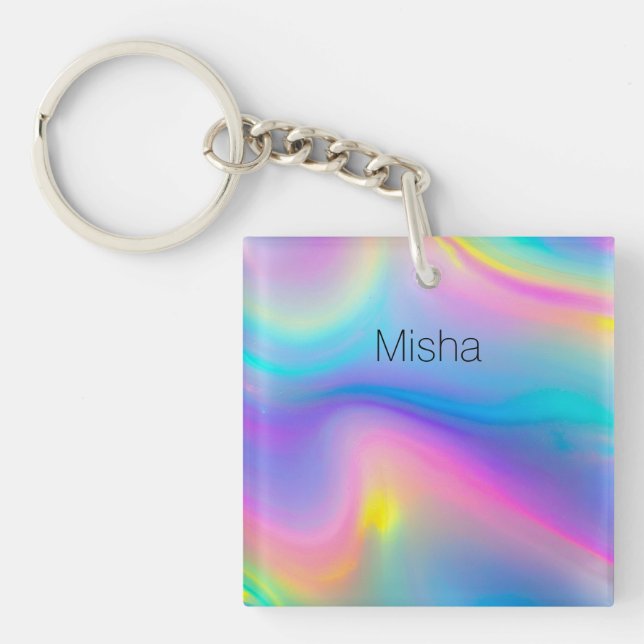 Swirling Spectrum Keychain (Front)