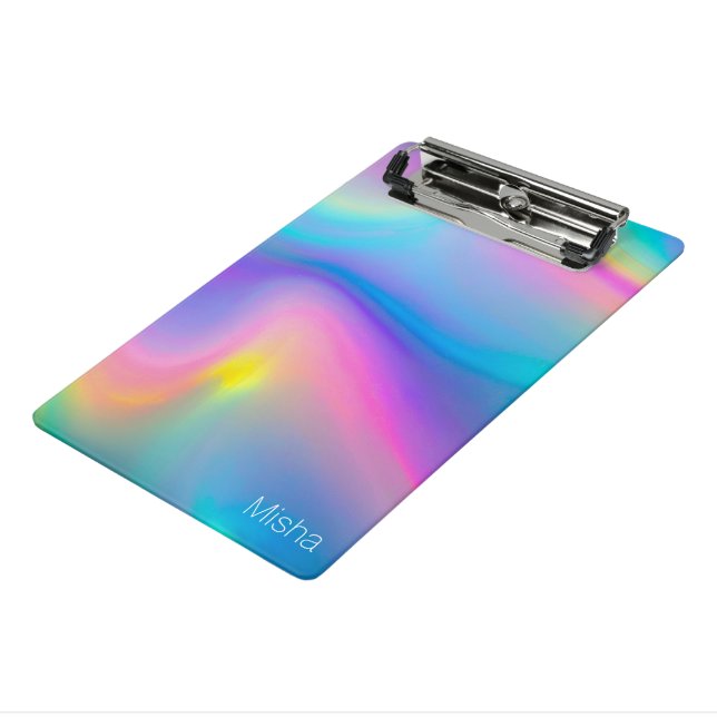 Swirling Spectrum Mini Clipboard (Angled3)