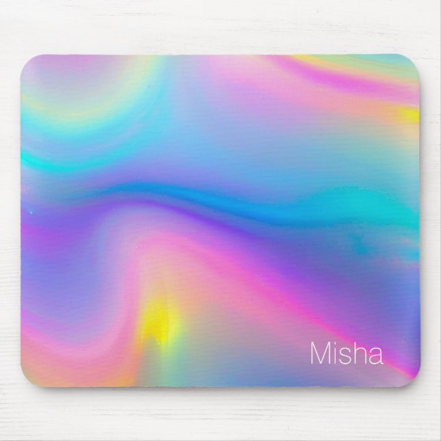 Swirling Spectrum Mouse Pad (Front)