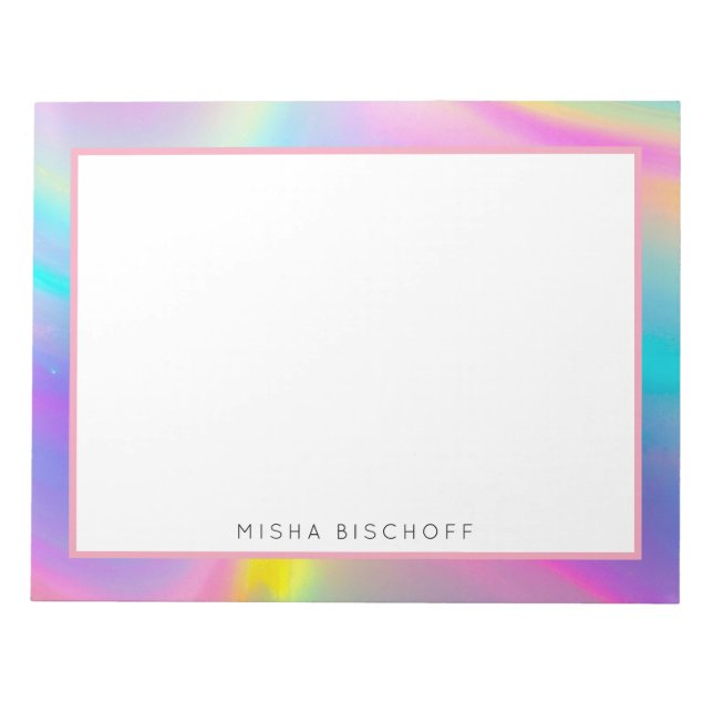 Swirling Spectrum Notepad (Front)