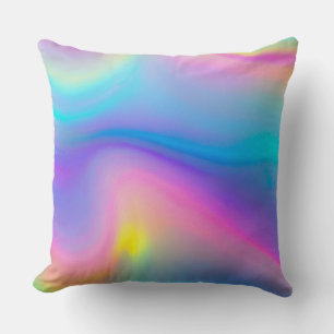 Swirling Spectrum Throw Pillow