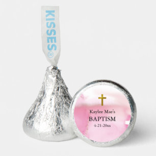 Swirling & Twirling Pink Clouds Baptism  Hershey®'s Kisses®