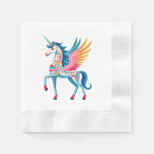 Swirling Unicorn Napkins
