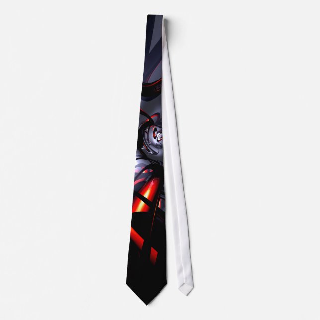 Swirling Venom Abstract Tie (Front)