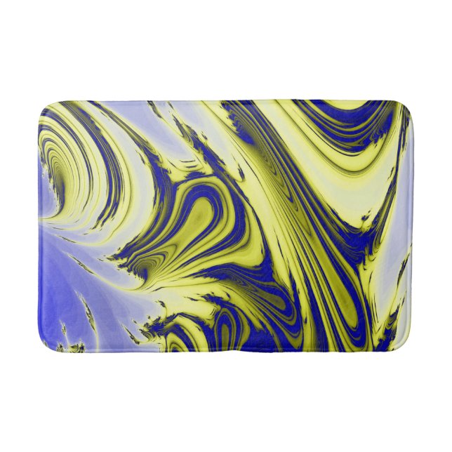 SWIRLING WATER BATHROOM MAT (Front)