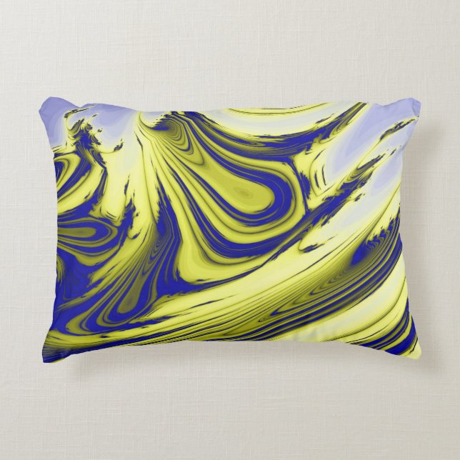 SWIRLING WATER DECORATIVE PILLOW (Front)