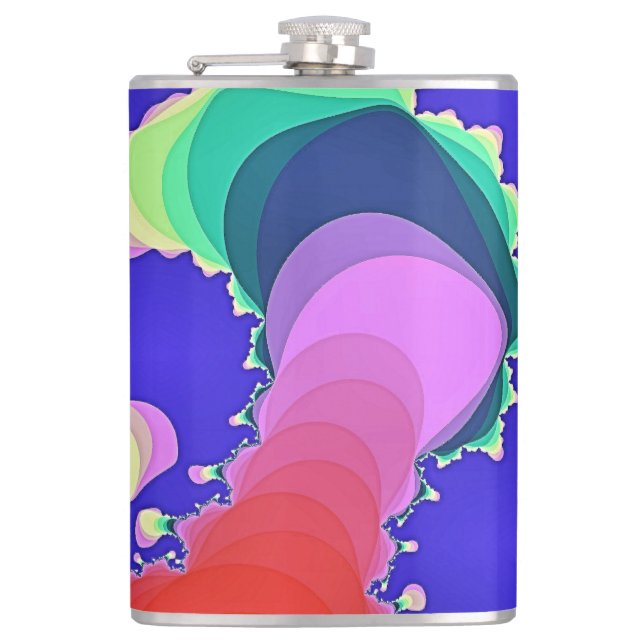 SWIRLING WATER   FLASK (Front)