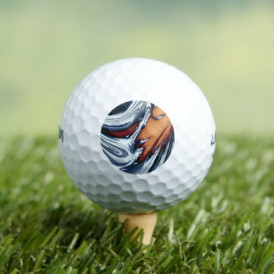 SWIRLING WATER GOLF BALLS