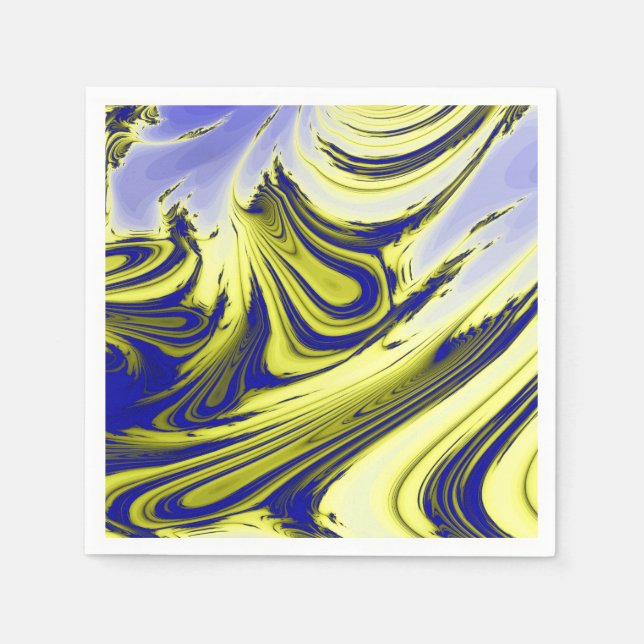 SWIRLING WATER PAPER NAPKINS (Front)