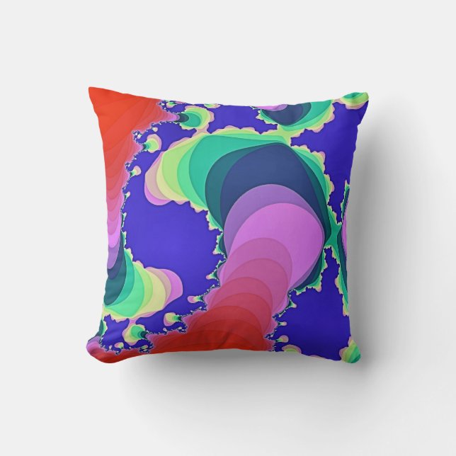 SWIRLING WATER THROW PILLOW (Front)