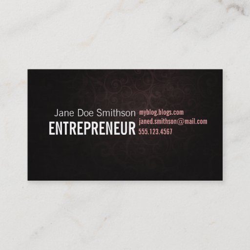 Customizable Swirls Abstract Business Cards