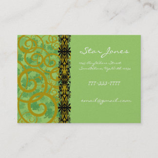 Swirls and Clover and Shamrocks Galore Business Card