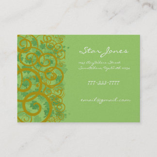 Swirls and Clover and Shamrocks Galore Business Card