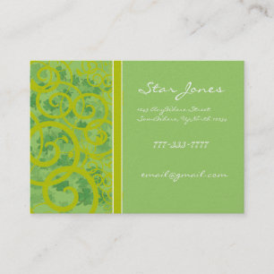 Swirls and Clover and Shamrocks Galore Business Card