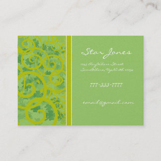 Swirls and Clover and Shamrocks Galore Business Card