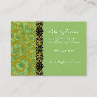 Swirls and Clover and Shamrocks Galore Business Card