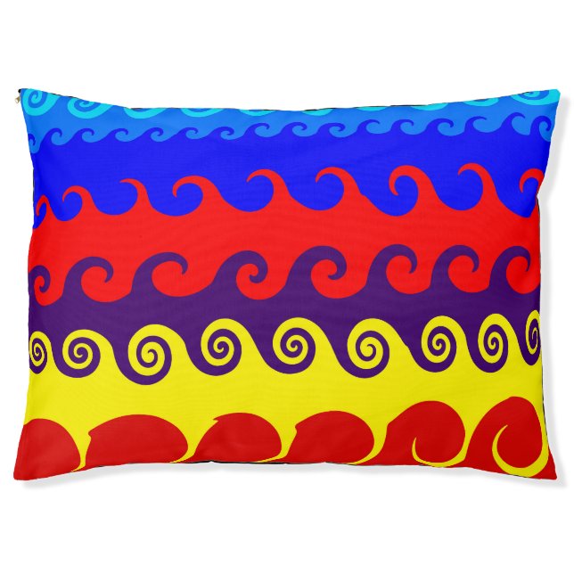 Swirls and Twirls Pet Bed (Front)