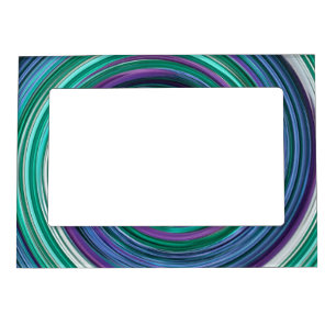 Swirls and Twirls Photo Frame Magnet