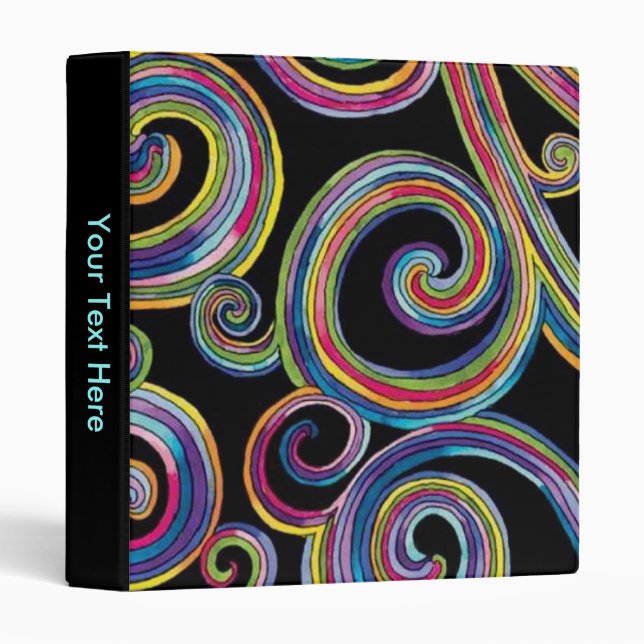 Swirls Binder (Front/Spine)